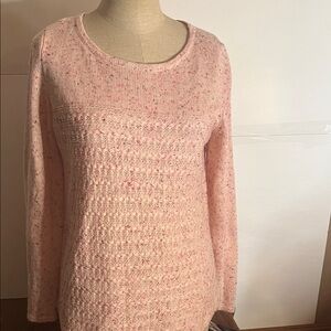Crofts & barrow Heathered pink sweater small